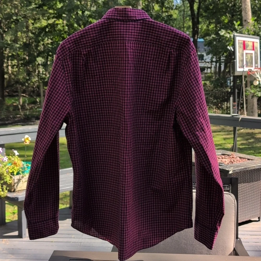 J.Crew Flex Washed Red & Blue Plaid Long-sleeve Button Down Shirt
